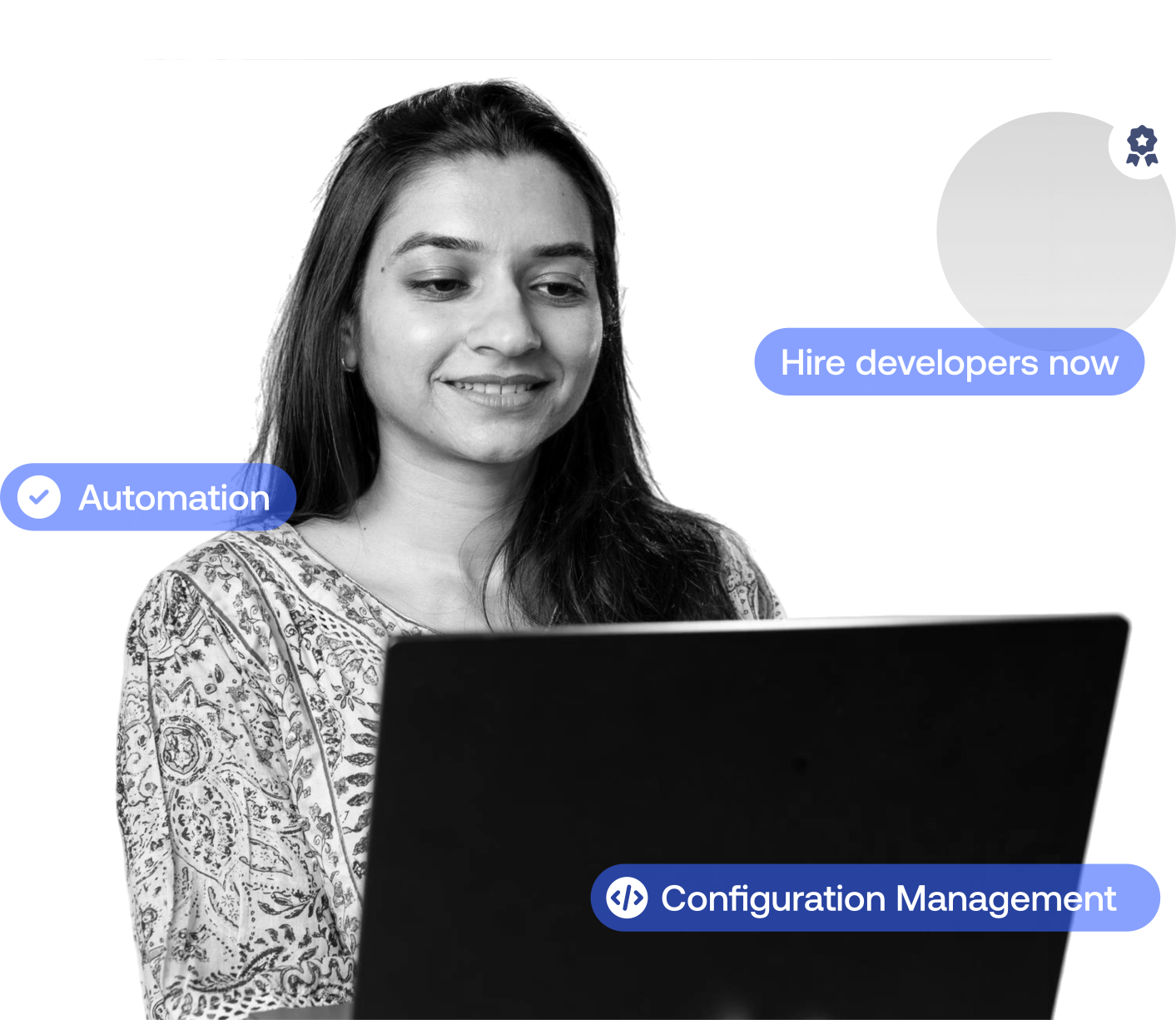 custom software development team working